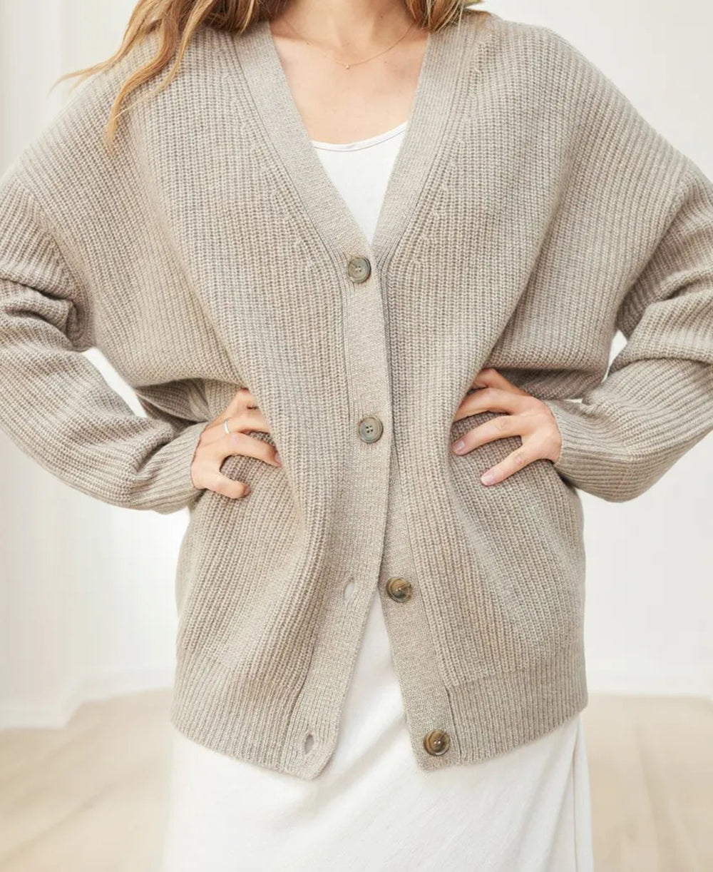 Evelyn | Women’s Winter Knit Casual Button Up  Cardigan