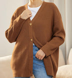 Evelyn | Women’s Winter Knit Casual Button Up  Cardigan