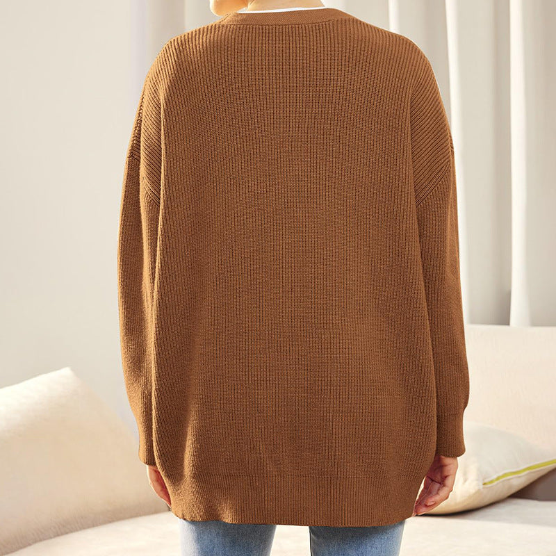 Eve | Women’s Winter Knit Casual Button Up  Cardigan