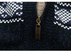 Vera Noir Finn fleece-lined knit zip cardigan, view 7