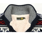 Vera Noir Finn fleece-lined knit zip cardigan, view 9