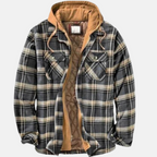 Rhett | Rugged Hooded Plaid Jacket