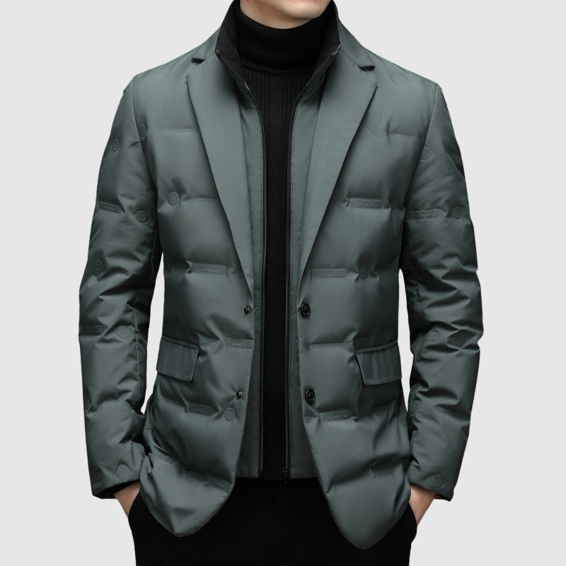 Marco duck down jacket, green colorway