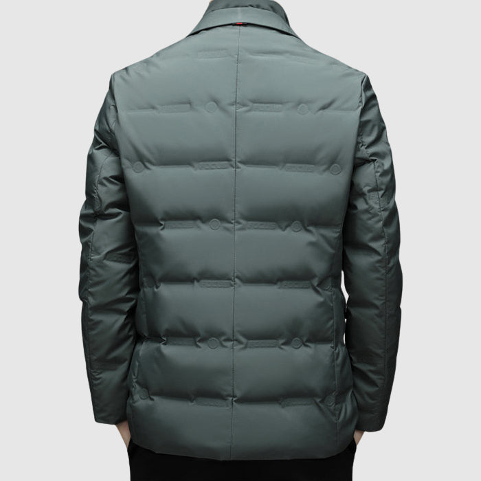 Marco duck down jacket, lapel collar, additional view
