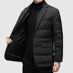 Marco duck down jacket, lapel collar, additional view