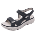 Liam orthopedic sandals in navy blue, featuring a wide toe box and supportive design for comfort. 0