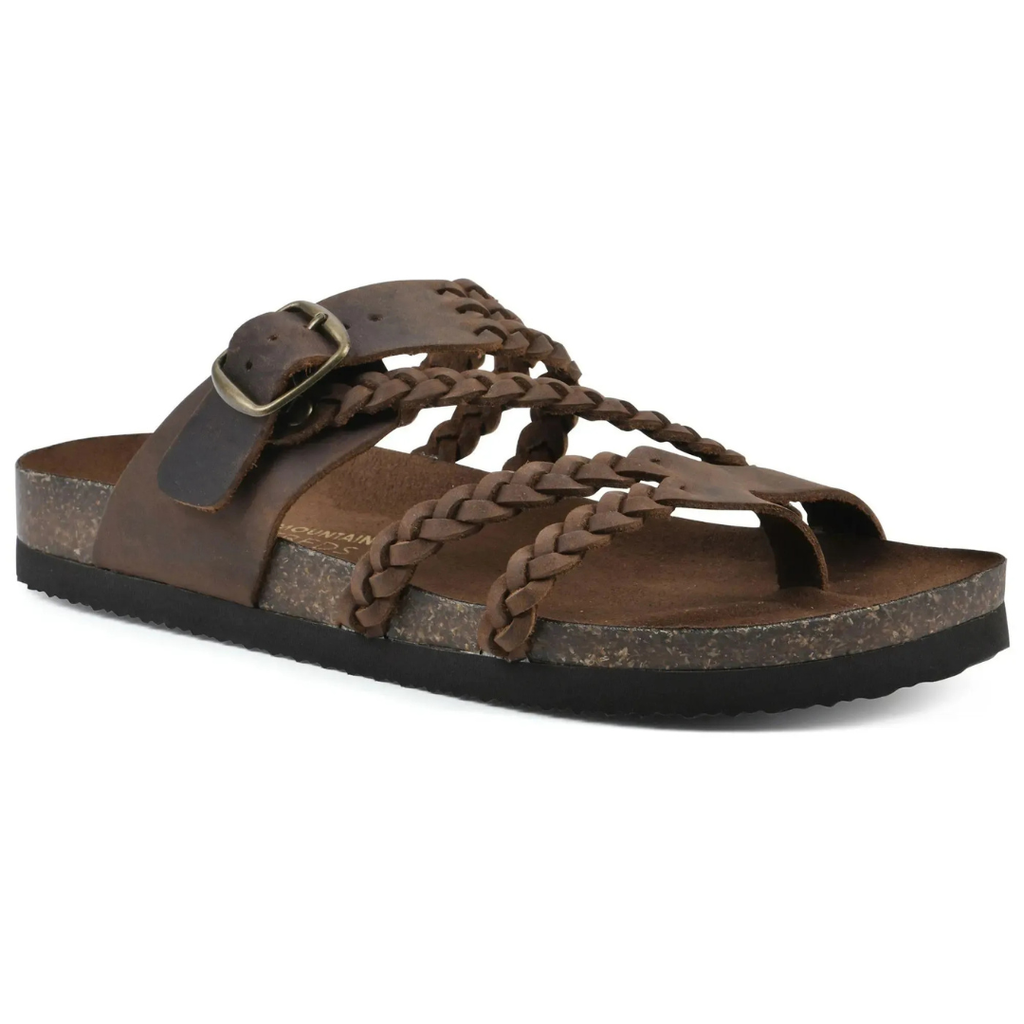 Lila braided leather sandals in soft beige with a casual, comfortable style and orthopedic insole for support. 1
