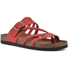 Lila braided leather sandals in soft beige with a casual, comfortable style and orthopedic insole for support. 9