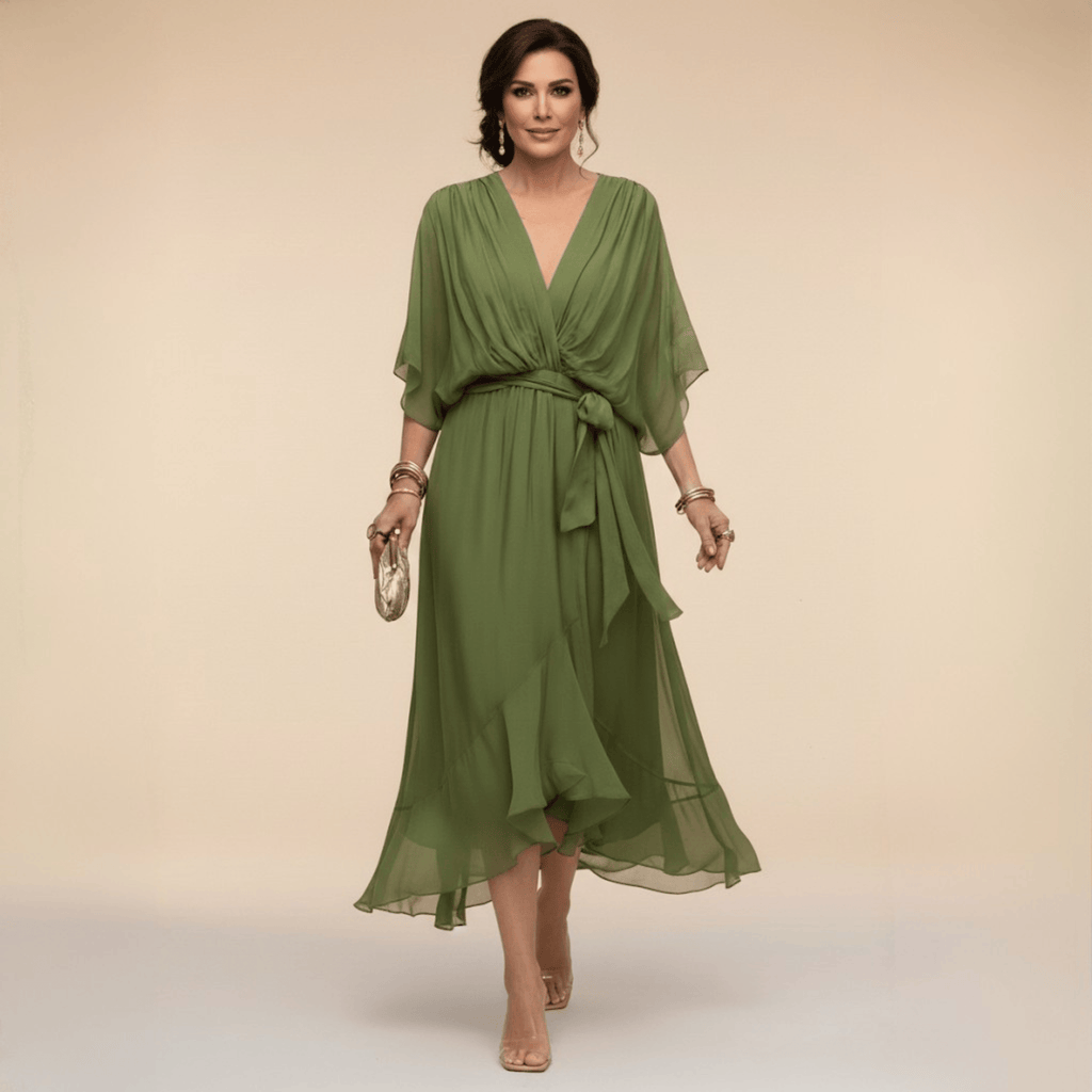 Marta Chiffon Wedding Guest Dress 0