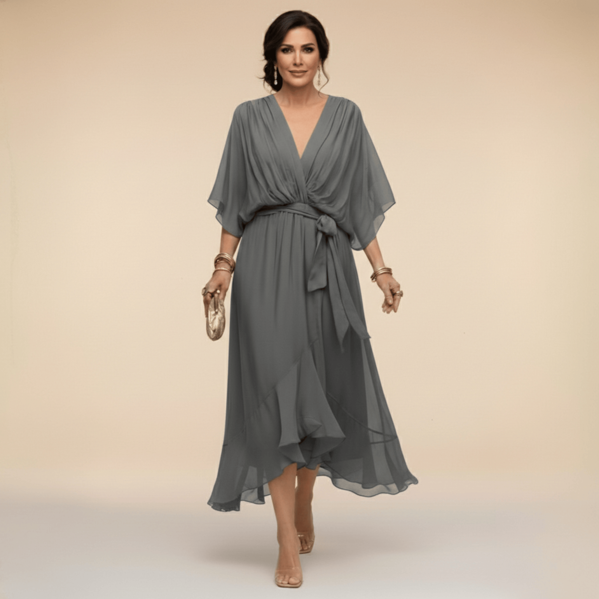 Marta Chiffon Wedding Guest Dress 5