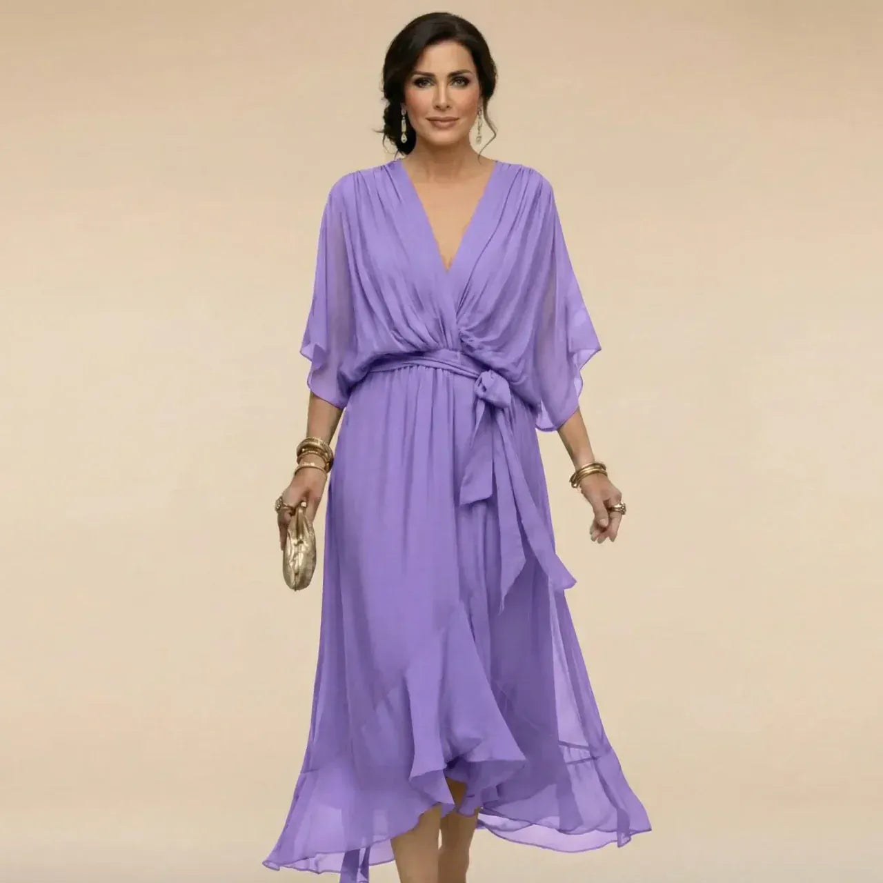 Marta Chiffon Wedding Guest Dress 7