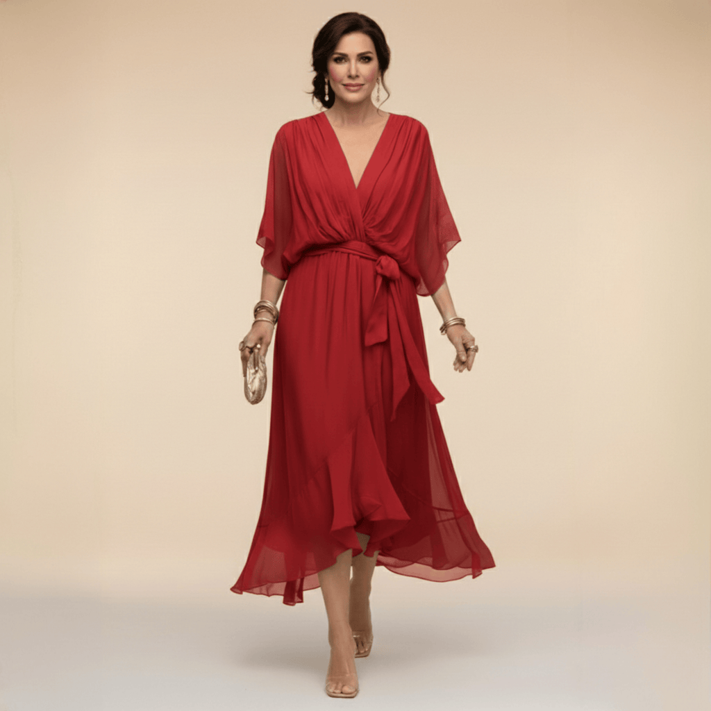 Marta Chiffon Wedding Guest Dress 8