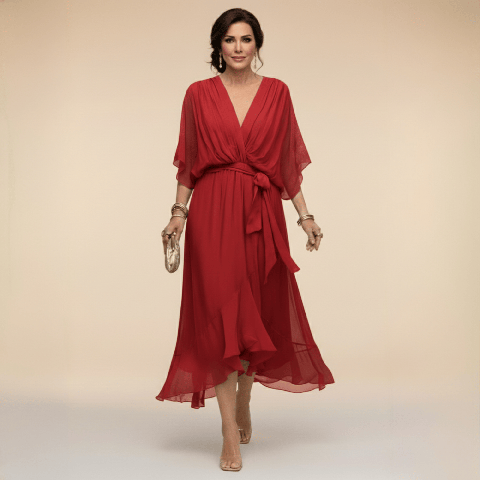Marta Chiffon Wedding Guest Dress 8