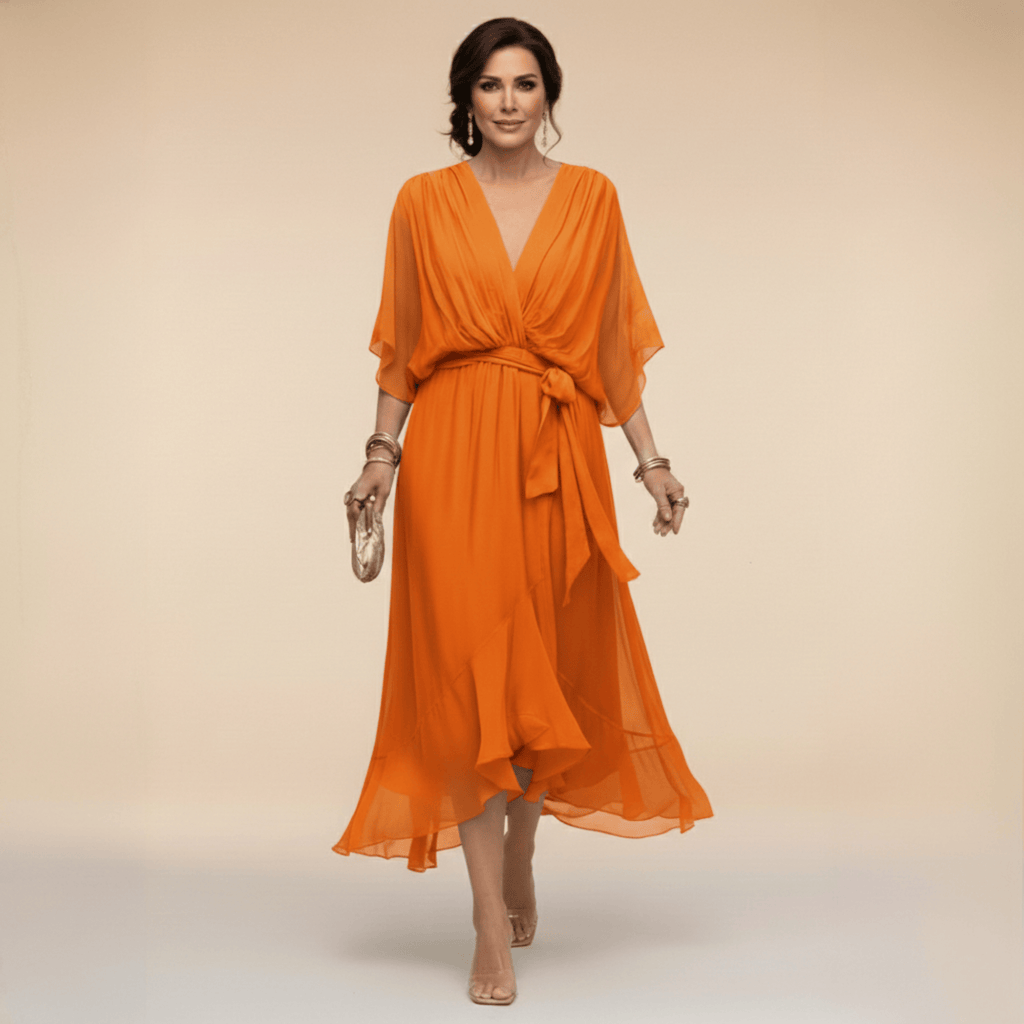 Marta Chiffon Wedding Guest Dress 9