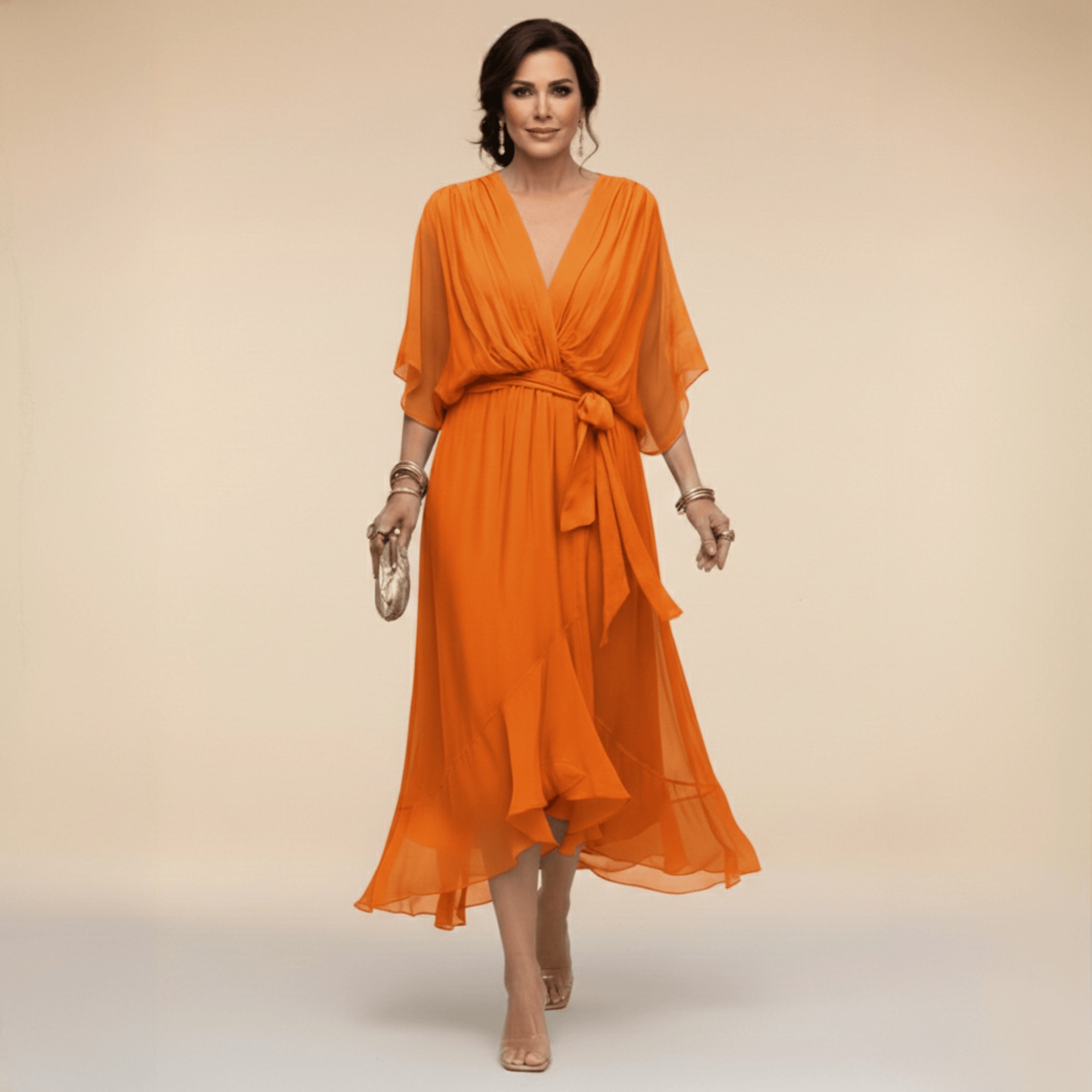 Marta Chiffon Wedding Guest Dress 9