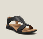 Maya orthopedic sandals for women, featuring a stylish design in soft beige with adjustable closures. 0