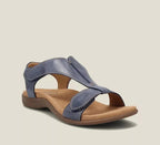 Maya orthopedic sandals for women, featuring a stylish design in soft beige with adjustable closures. 1