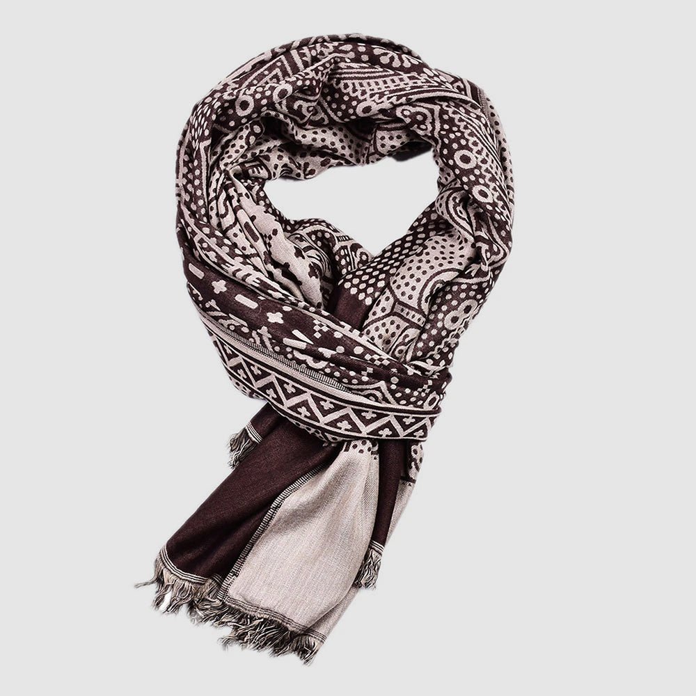 Melbourne premium cotton scarf, red colorway