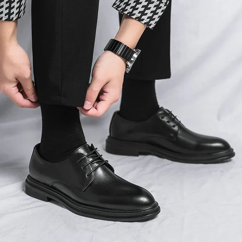 Winston | Polished Lace-Up Derby Shoes
