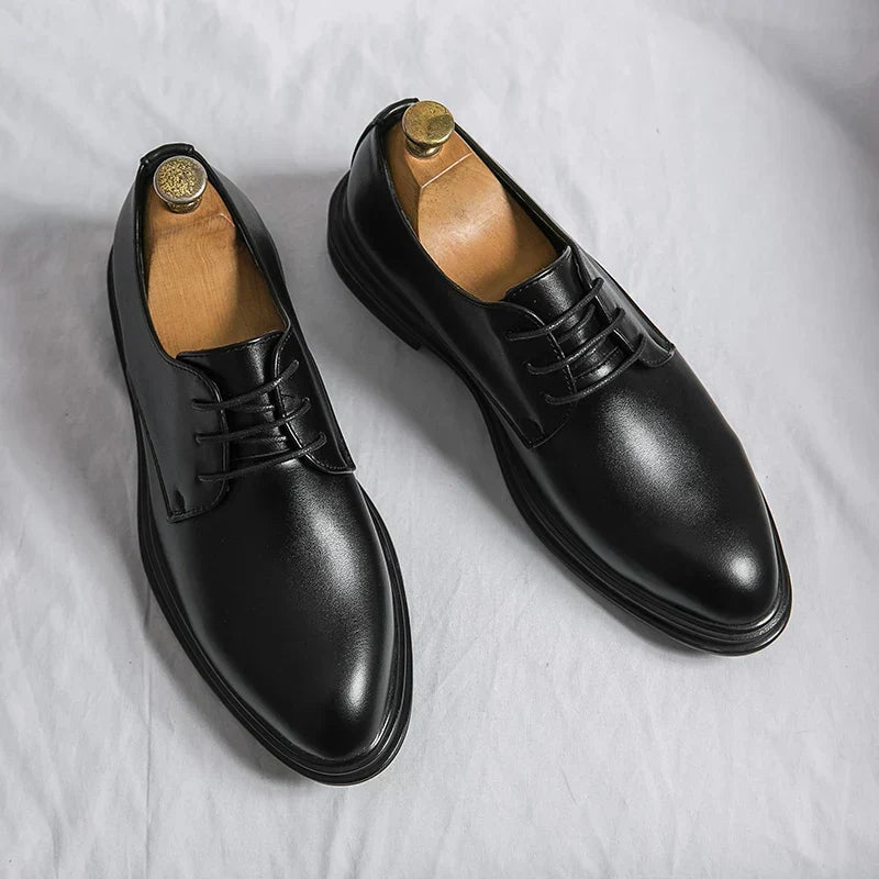Winston | Polished Lace-Up Derby Shoes