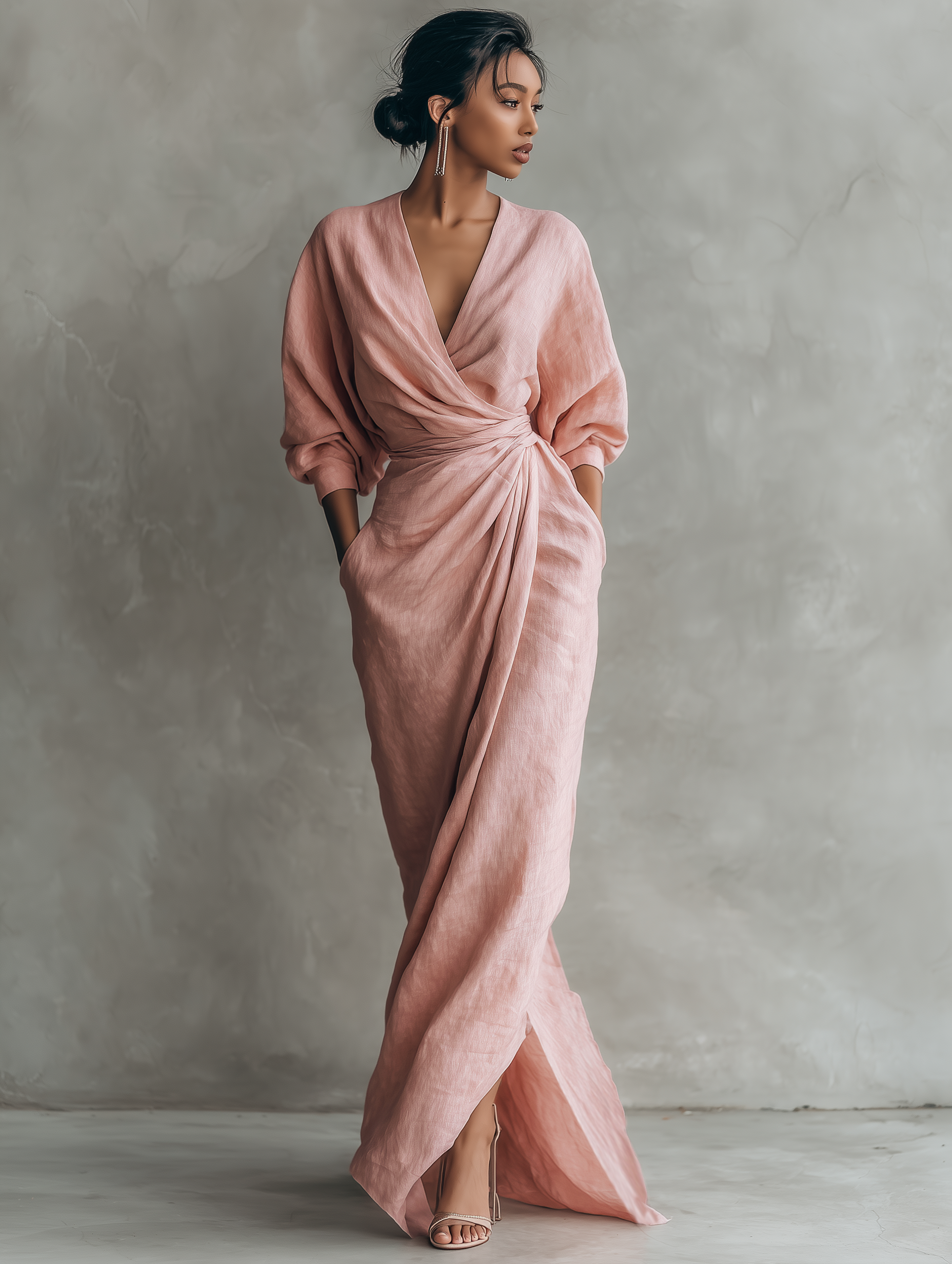 Minimalist Linen Summer Dress 0