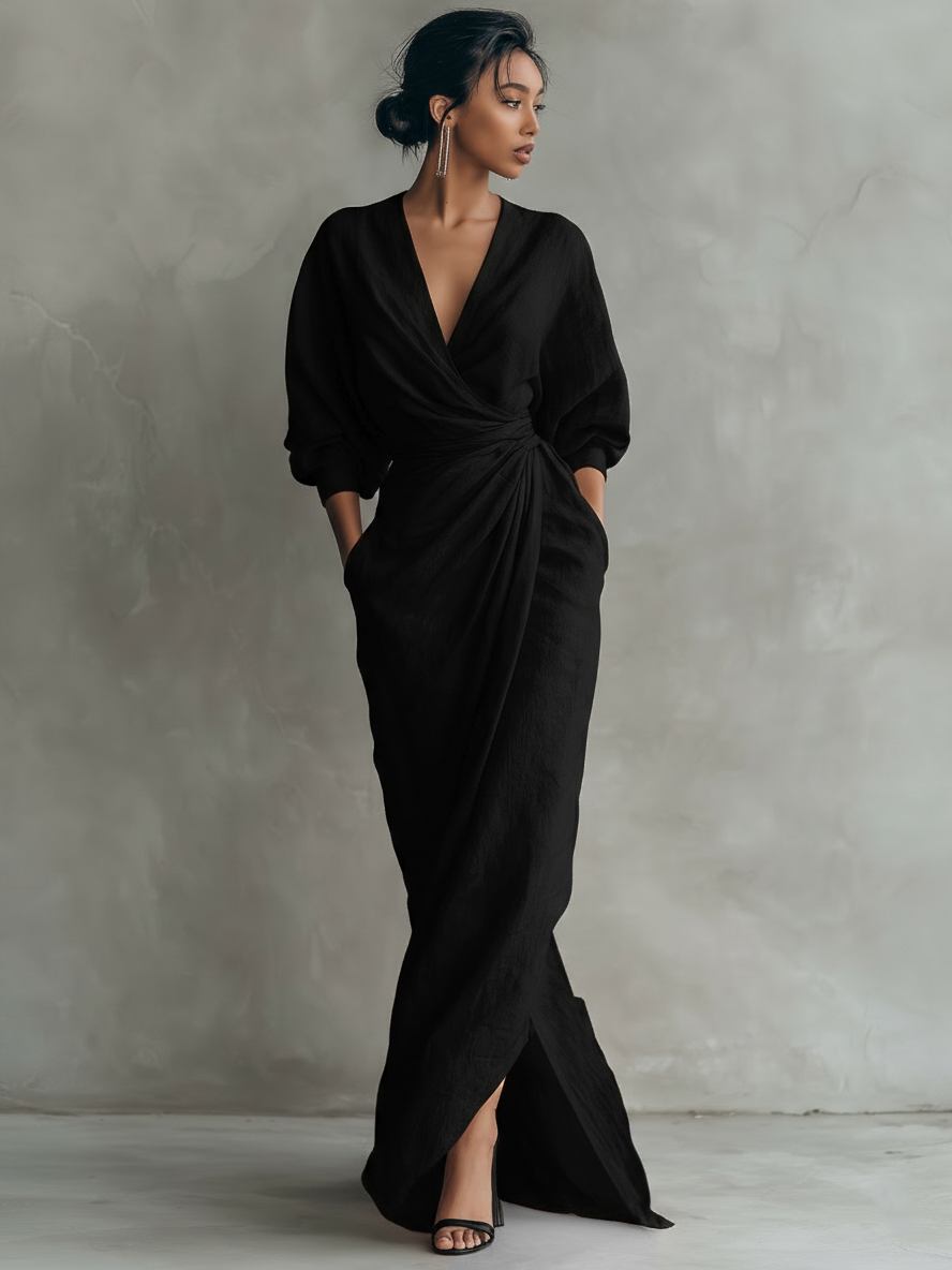 Minimalist Linen Summer Dress 9