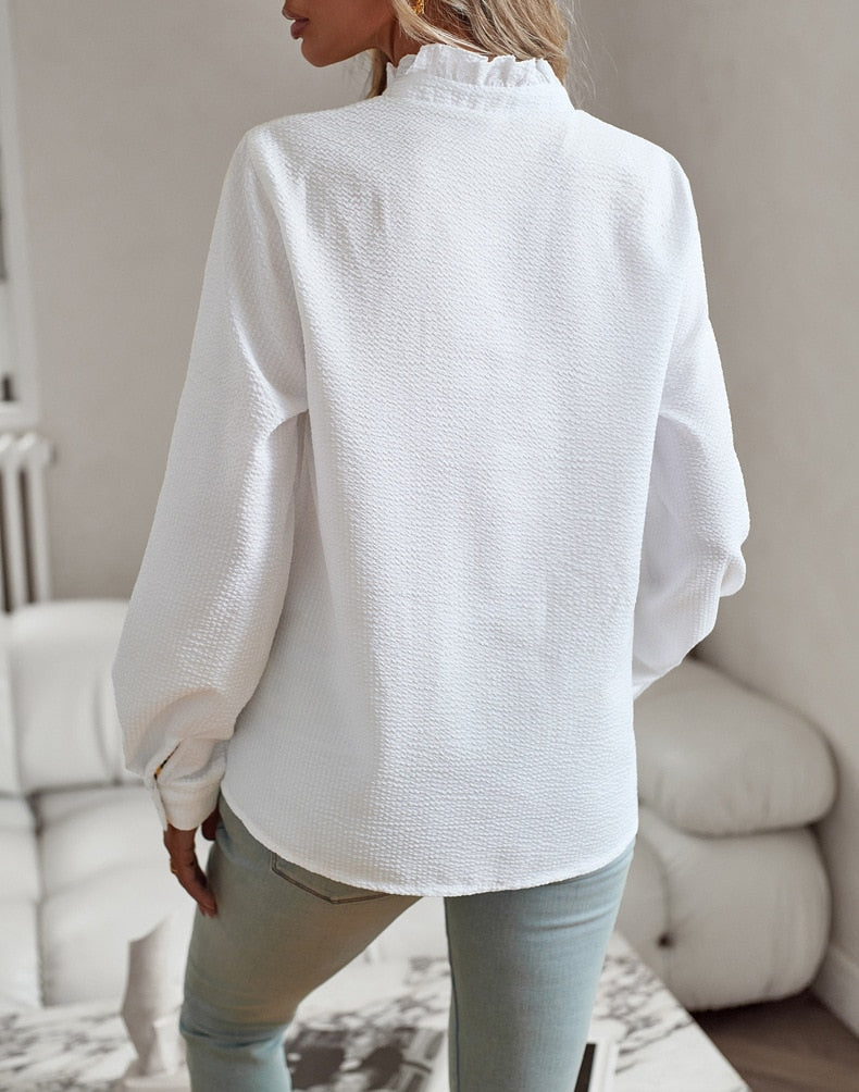 Agnete | Chic Striped Blouse