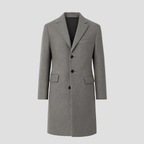 Thomas Single-Breasted Notch Lapel Coat – styled view