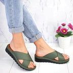Light blue orthopedic sandals with a sleek, modern design and adjustable straps for comfort. 5