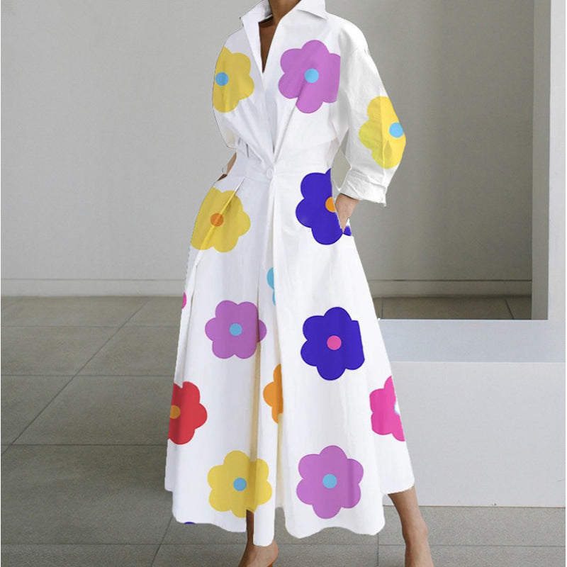 Alora | Elegant Front Wrap Collared Maxi Dress