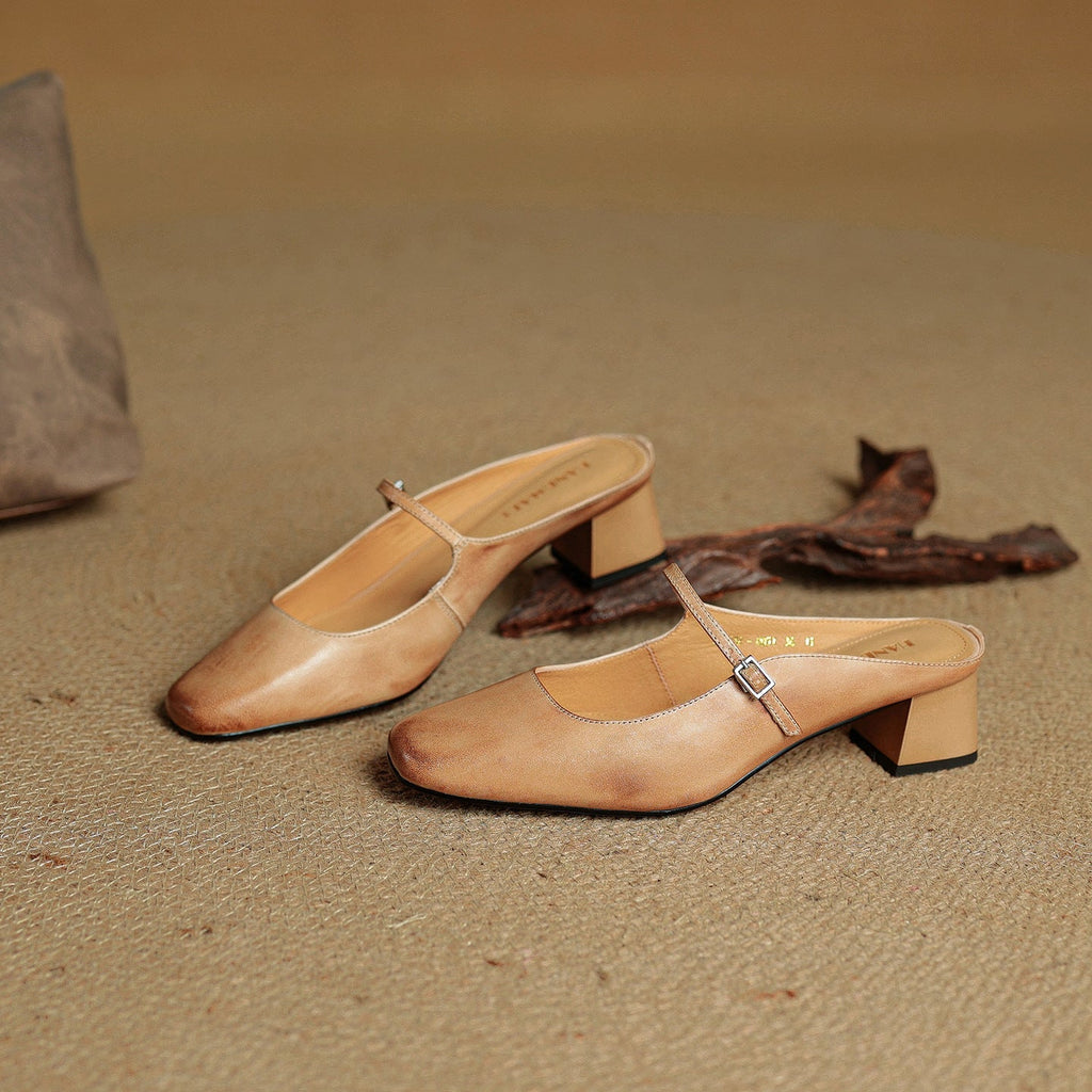 Meyra | Leather Mules