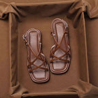 Vittoria Strap Sandals featuring orthopedic cushioning and made from stylish vegan leather, perfect for comfort and support. - 3