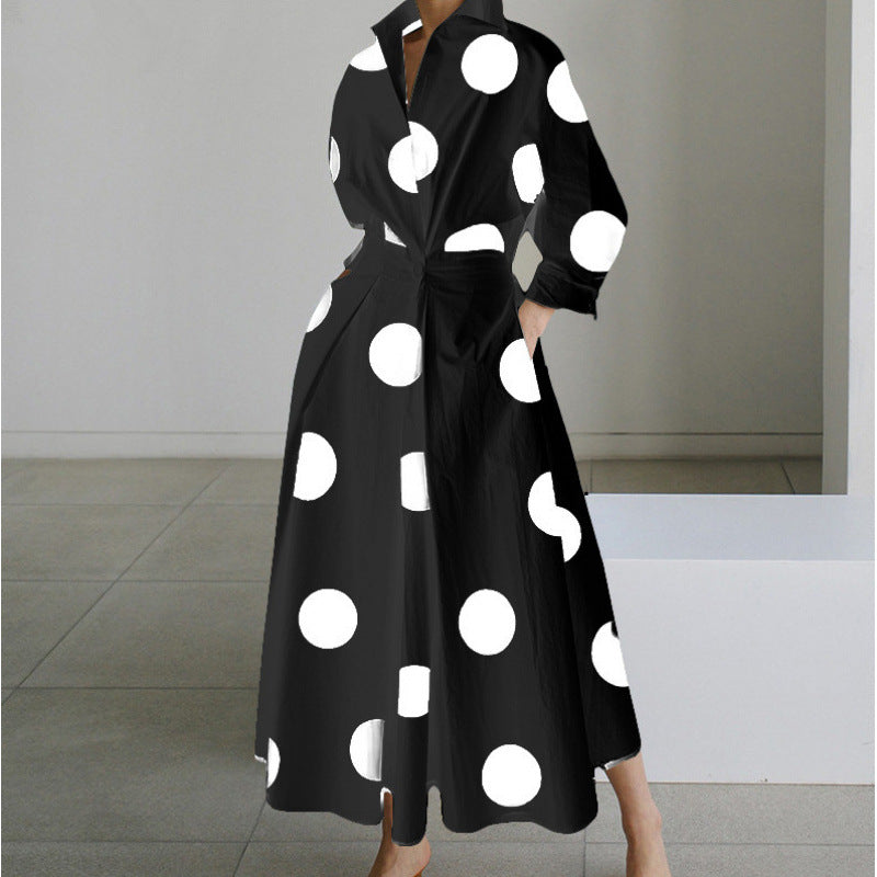 Alora | Elegant Front Wrap Collared Maxi Dress