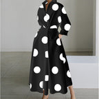 Alora | Elegant Front Wrap Collared Maxi Dress