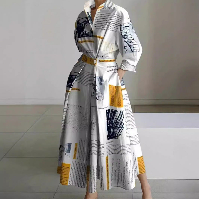 Alora | Elegant Front Wrap Collared Maxi Dress