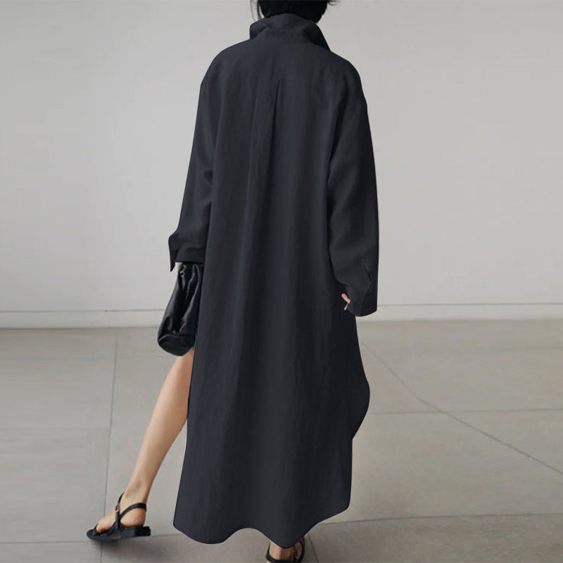 vera black linen maxi dress NBD Vera Maxi Dress in Black