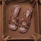 Vittoria Strap Sandals featuring orthopedic cushioning and made from stylish vegan leather, perfect for comfort and support. - 7