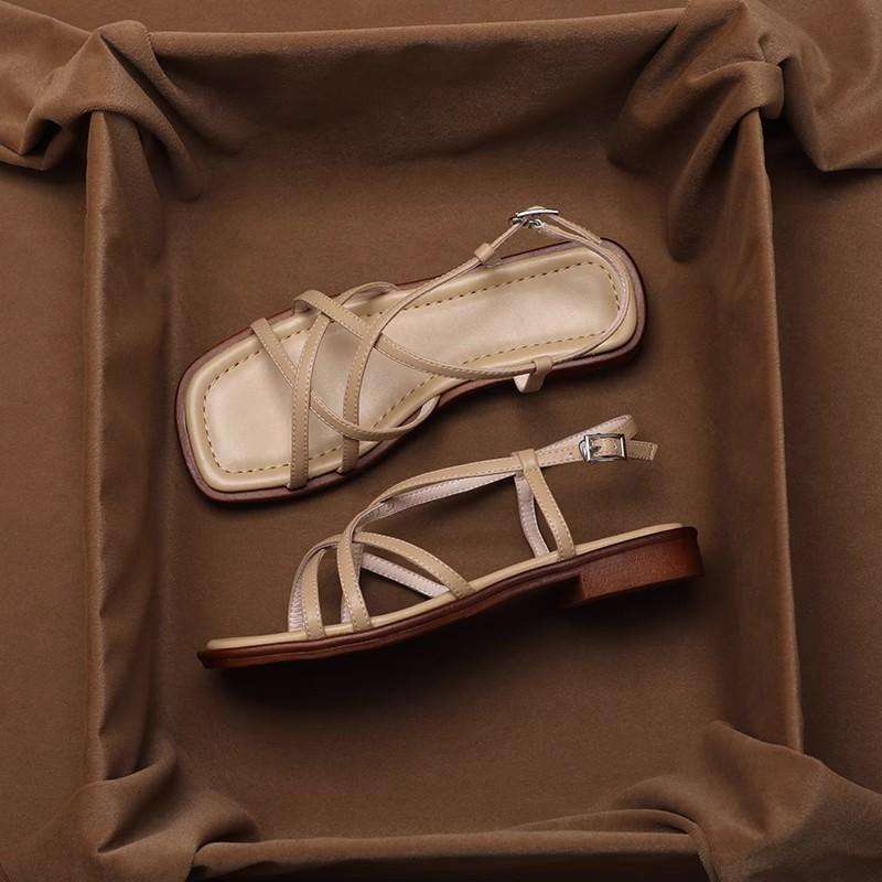 Vittoria Strap Sandals featuring orthopedic cushioning and made from stylish vegan leather, perfect for comfort and support. - 1