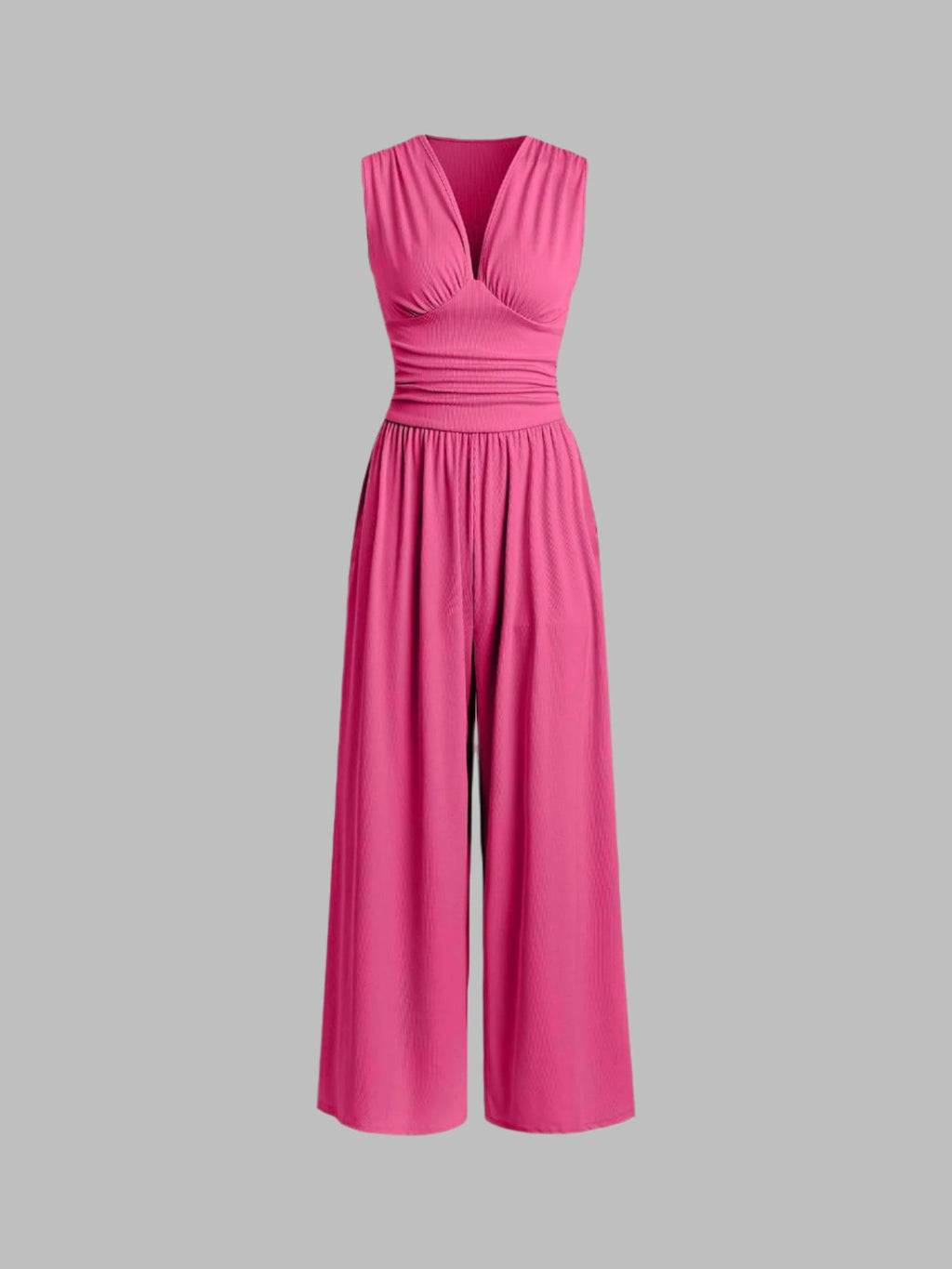 Selenae | Chic Sleeveless Wide-Leg Jumpsuit