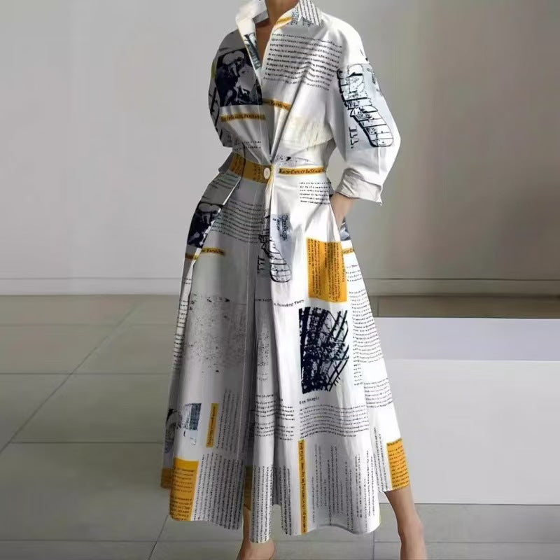 Alora | Elegant Front Wrap Collared Maxi Dress