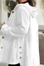 Cordia Corduroy Hooded Jacket – detail view
