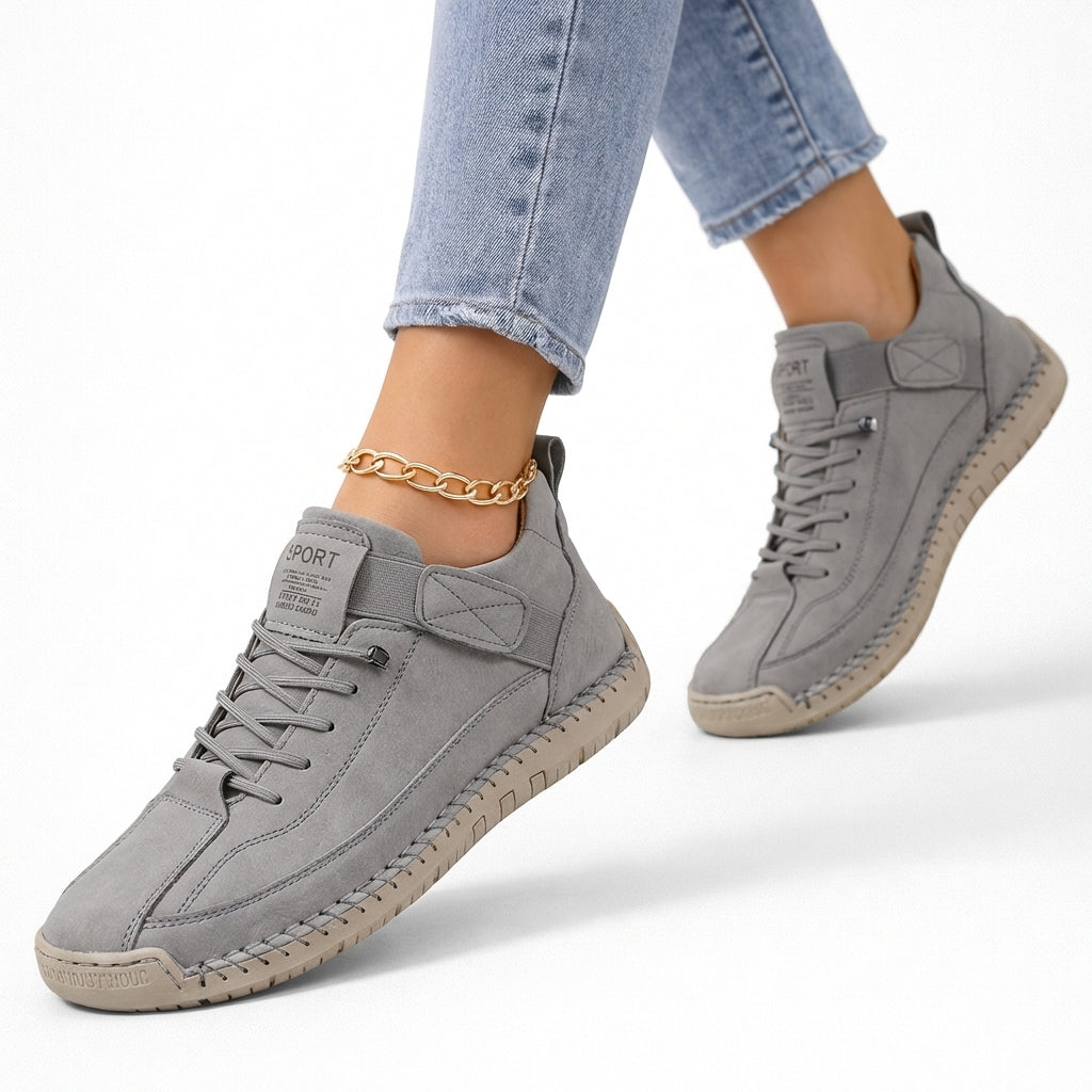 Olivia orthopedic sneakers in navy blue, featuring a comfortable, cushioned design for everyday wear. 2