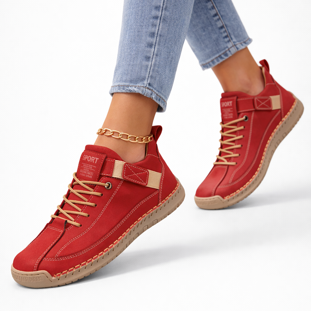 Olivia orthopedic sneakers in navy blue, featuring a comfortable, cushioned design for everyday wear. 7
