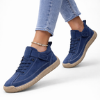 Olivia orthopedic sneakers in navy blue, featuring a comfortable, cushioned design for everyday wear. 8
