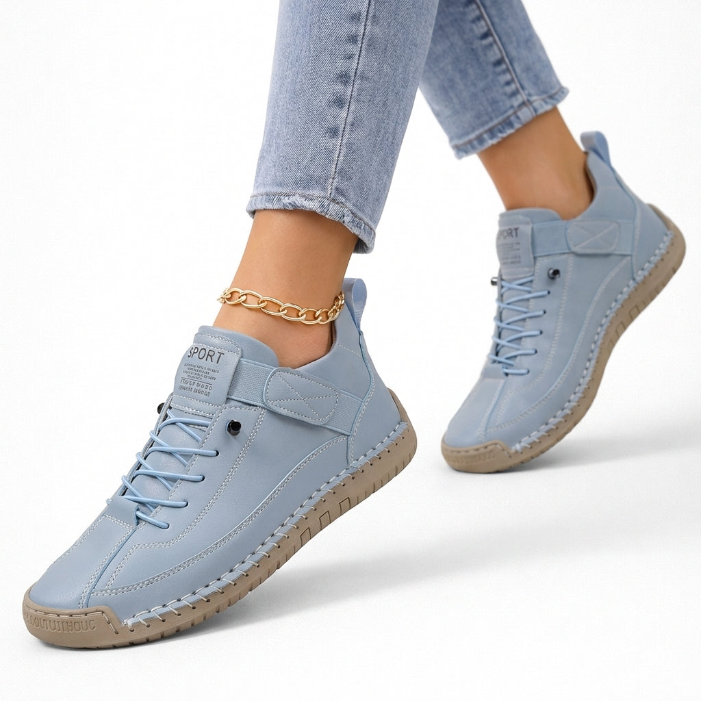 Olivia orthopedic sneakers in navy blue, featuring a comfortable, cushioned design for everyday wear. 9