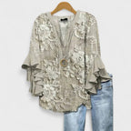 Isabella | Blouse with Elegant Flowers