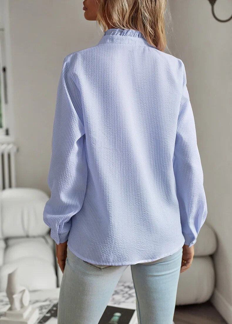 Agnete | Chic Striped Blouse