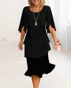 Patricia Ruffle Wedding Guest Dress 0