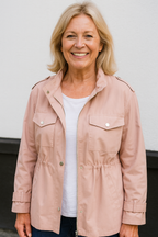 Women's Wool-Blend Coat, Double-Breasted, Belted Waist, Deep Pockets