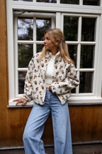 Emma | Fleece Ecru Floral